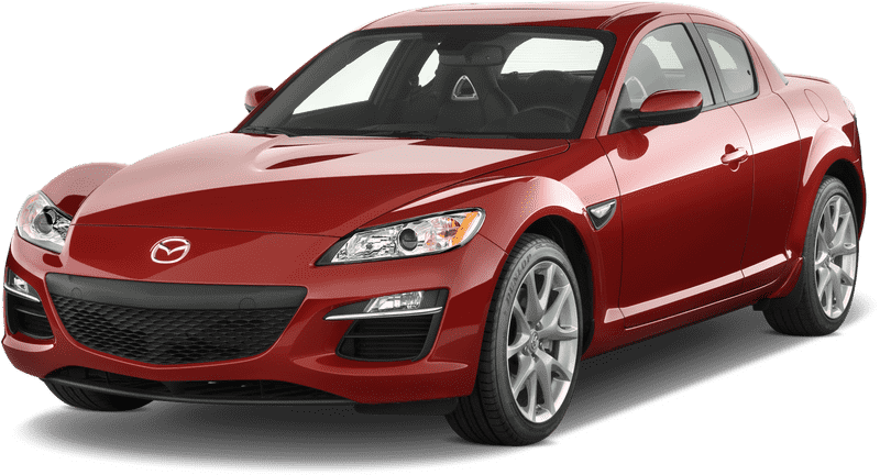 Sporty Red Car with Sleek Design PNG