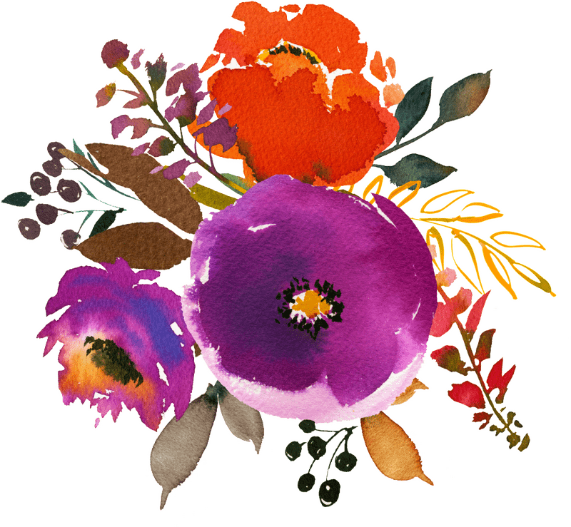 Vibrant Blossom Flower Arrangement PNG