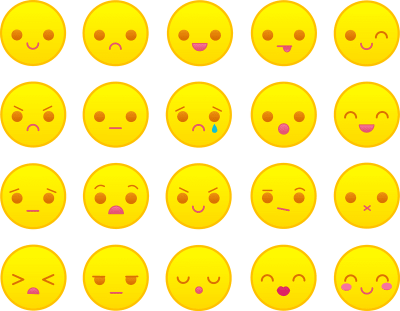 Emoticon Expressions for Every Mood PNG