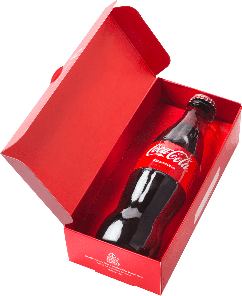 Refreshing Coca-Cola Gift Box Surprise PNG