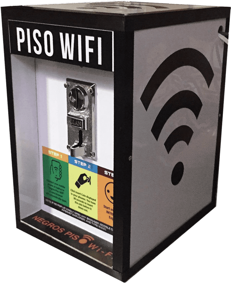 Wi-Fi Access Vending Machine for Connection PNG