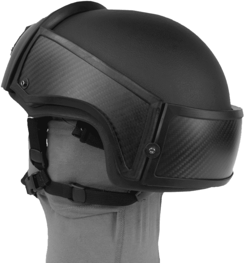 Sleek Black Motorbike Helmet with Visor PNG