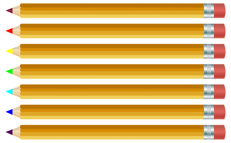 Colorful Pencil Case with Vibrant Pencil Design PNG