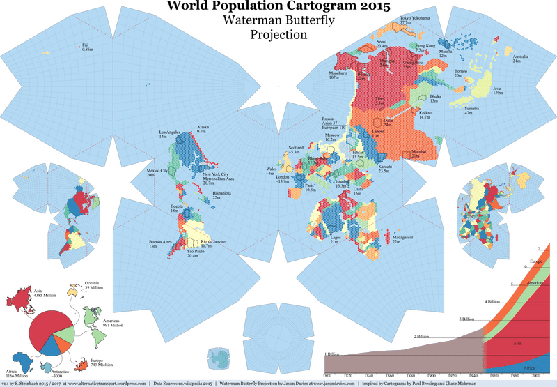 Colorful Representation of the World Map PNG