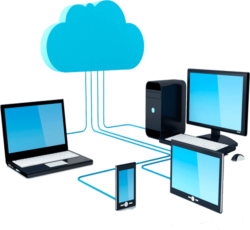 Cloud Computing Connecting Devices Seamlessly PNG