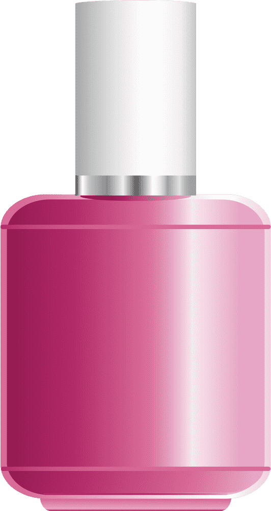 Vibrant Pink Nail Polish Elegance PNG