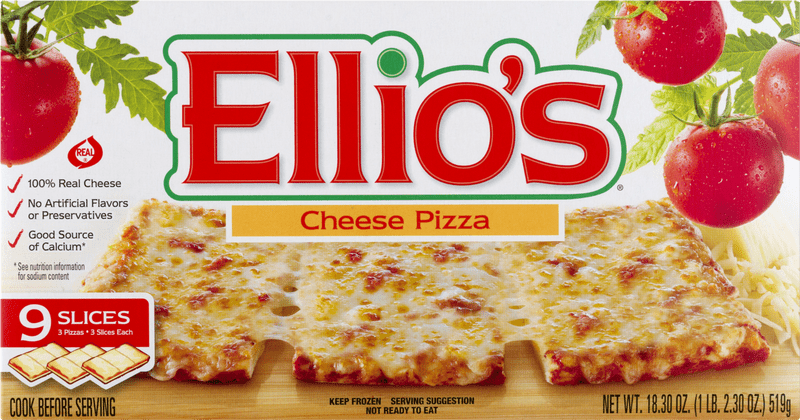 Ellio's Delicious Cheese Pizza Slices PNG
