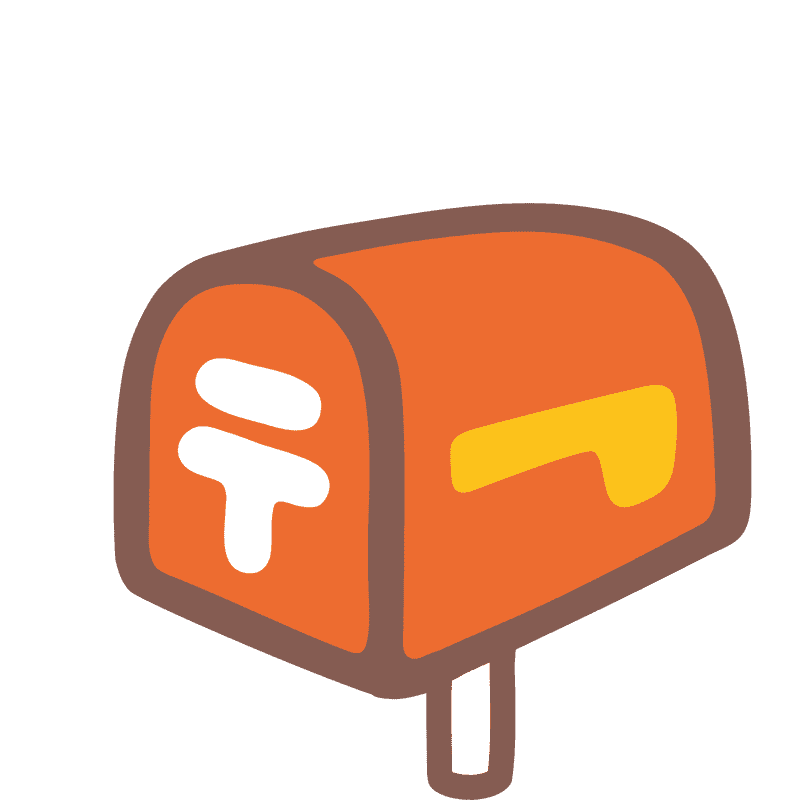 Vibrant Orange Mailbox for Cheerful Deliveries PNG