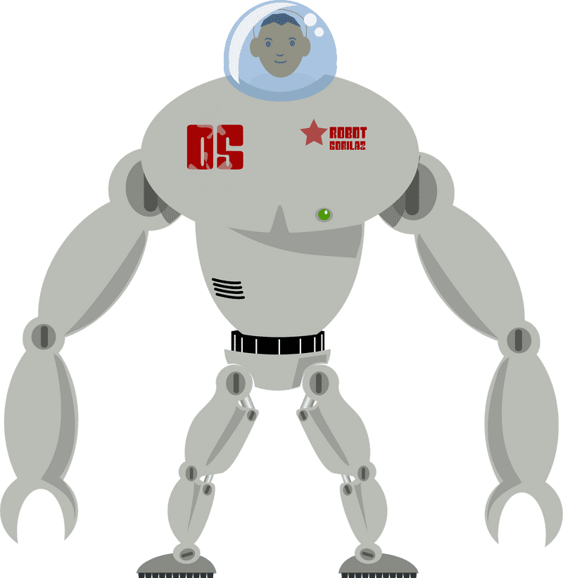 Android Robot Explorer in Space Gear PNG