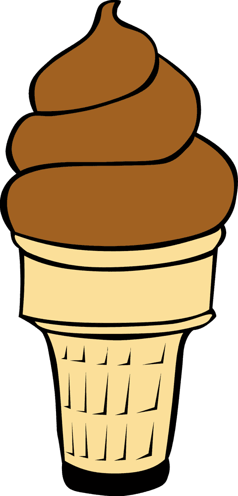 Delicious Chocolate Ice Cream Cone Delight PNG