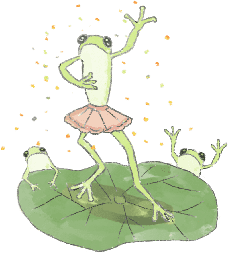 Frog Ballet A Dance of Joy PNG