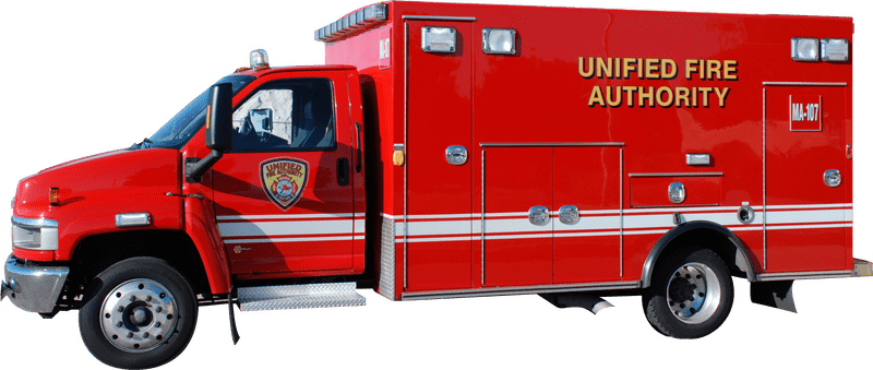 Firefighter Emergency Response Vehicle PNG