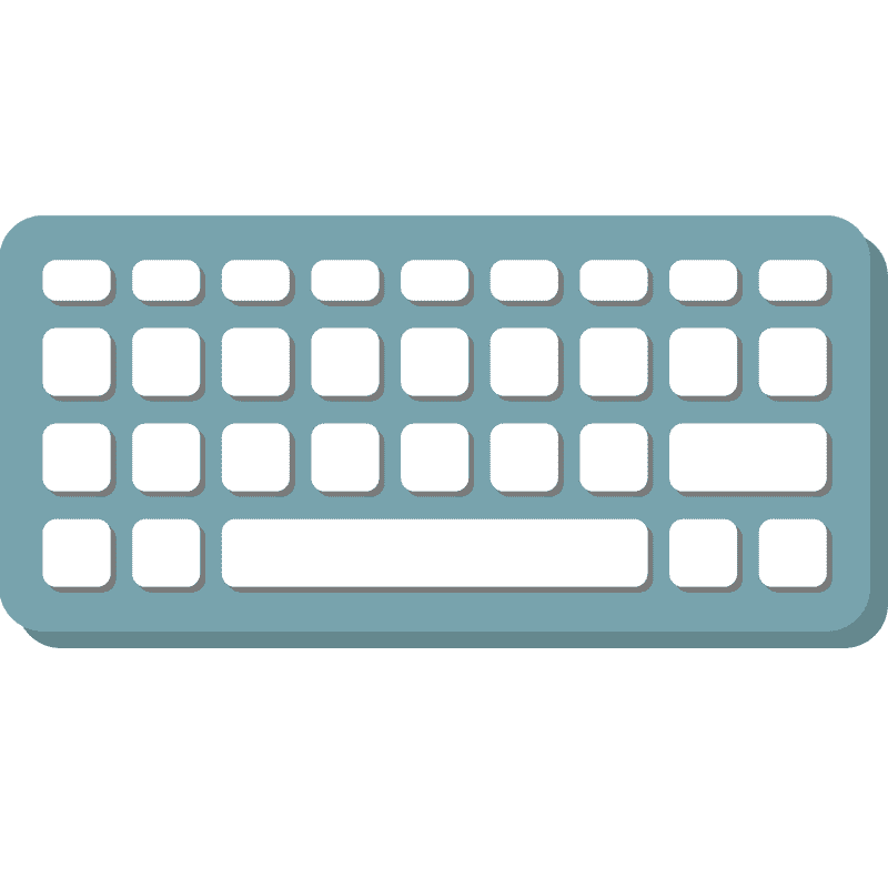 Stylish Sleek Modern Keyboard Design PNG