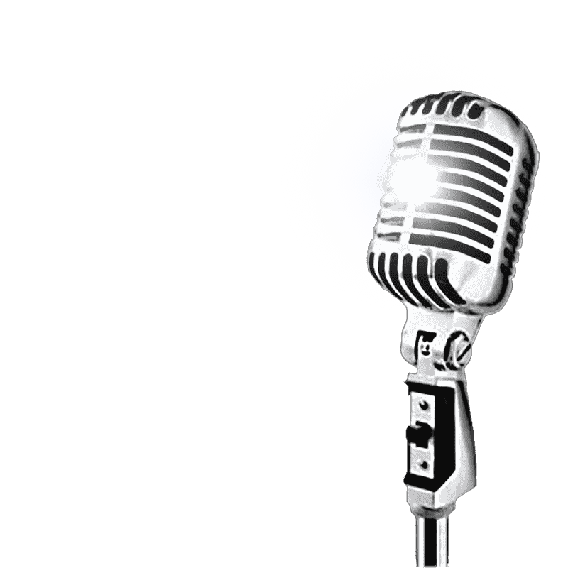 Classic Spotlight Microphone for Timeless Performances PNG