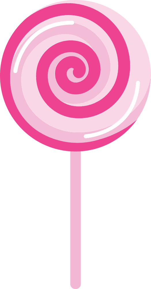 Swirly Pink Delight Lollipop Extravaganza PNG