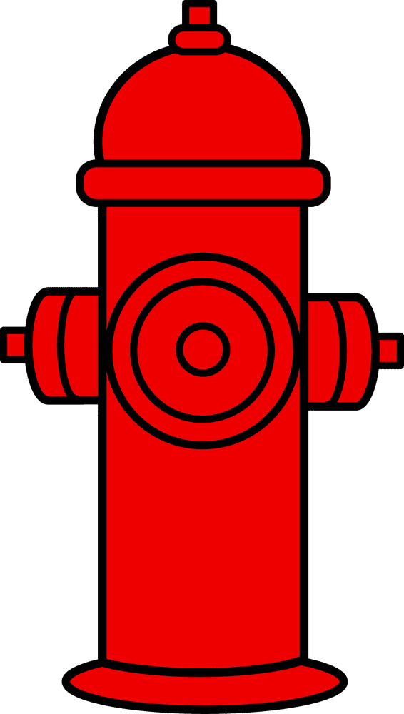 Brave Firefighter's Essential Hydrant PNG