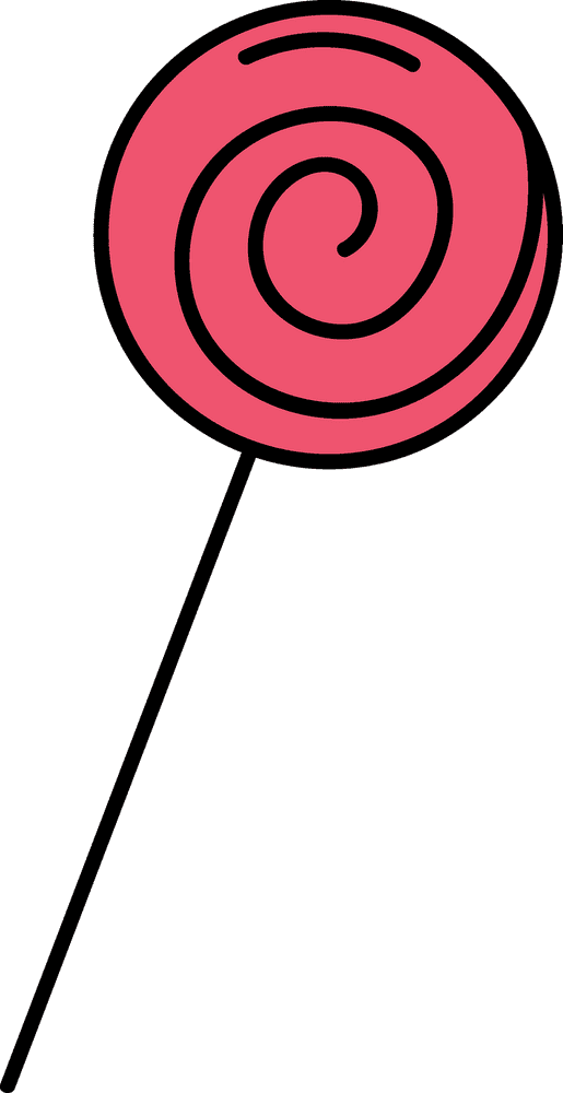 Swirling Sweetness The Delightful Lollipop Treat PNG