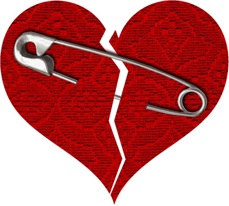 Heartfelt Pin A Symbol of Broken Love PNG