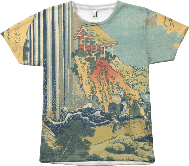 Tranquil Waterfall Serenity in Nature PNG