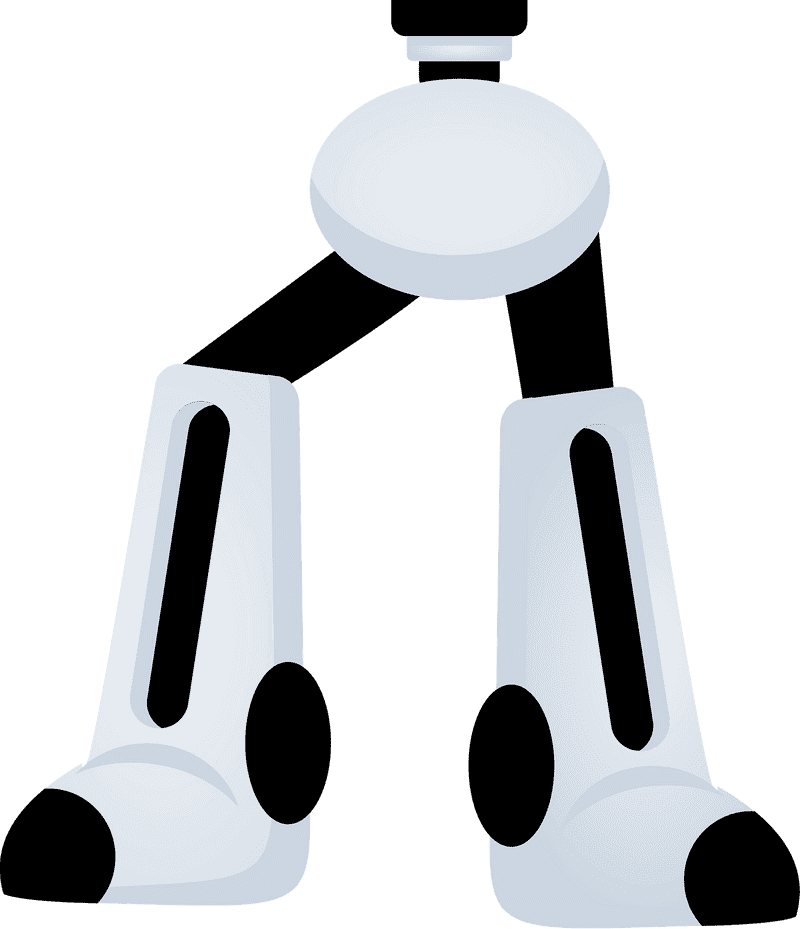Dynamic Android Robot Legs Design PNG