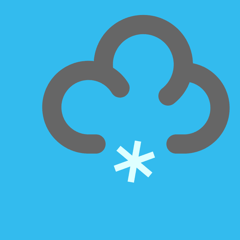 Snowy Sky with Gentle Flakes PNG