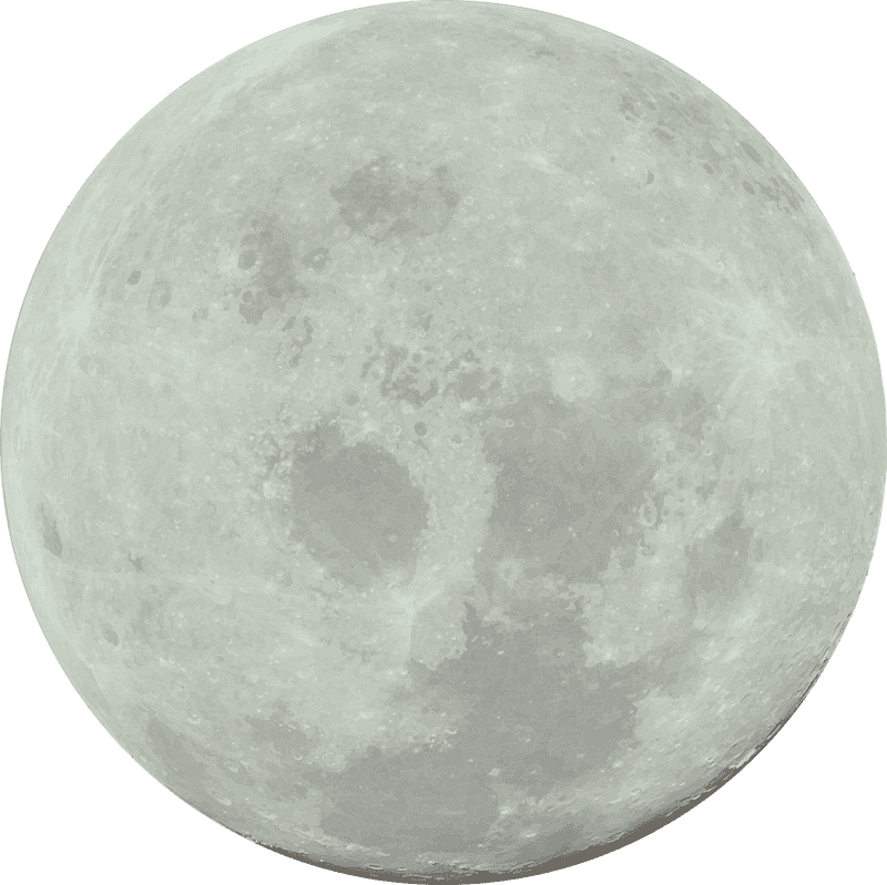 Radiant Glow of the Moon PNG