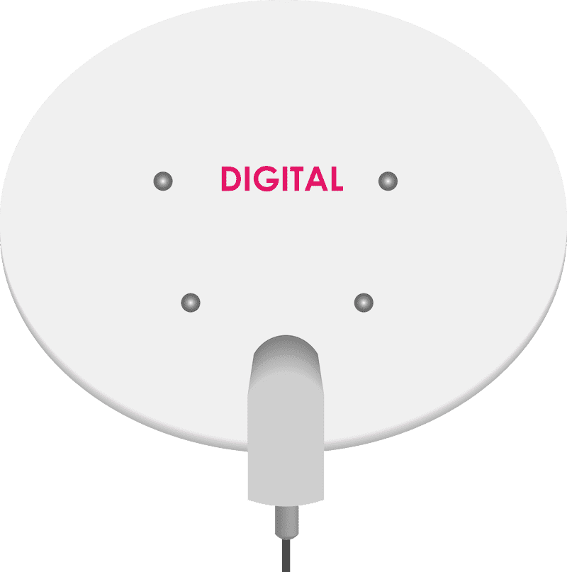 Digital Radio Antenna for Clear Reception PNG