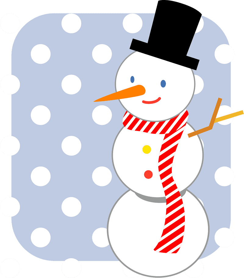Winter Wonderland with a Cheerful Snowman PNG