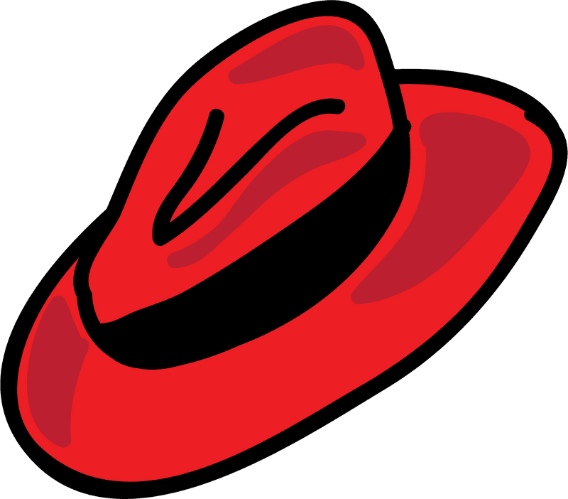 Vibrant Red Hat with a Stylish Twist PNG
