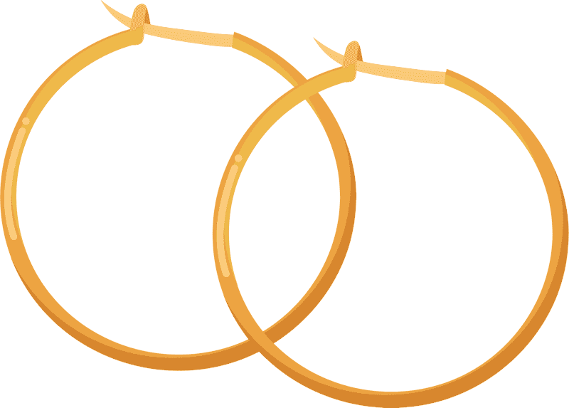 Basketball Hoop Inspired Earrings Design PNG