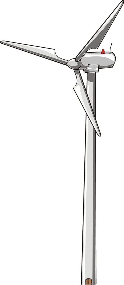 Modern Wind Turbine Harnessing Renewable Energy PNG