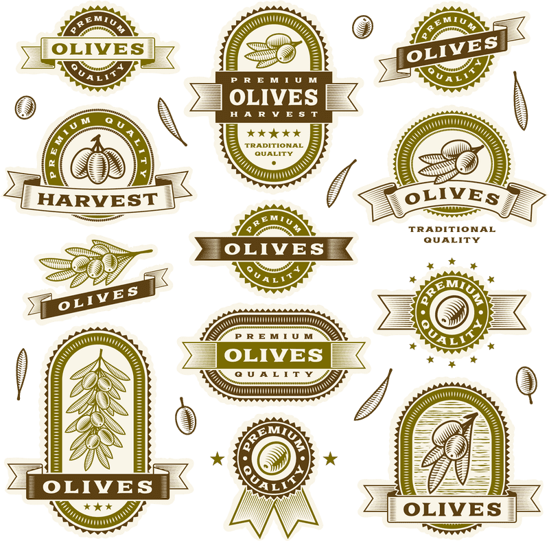 Premium Quality Olive Oil and Harvested Olives PNG