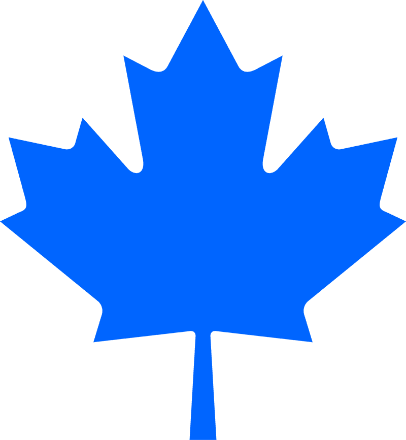 Blue Serenity Leaf PNG
