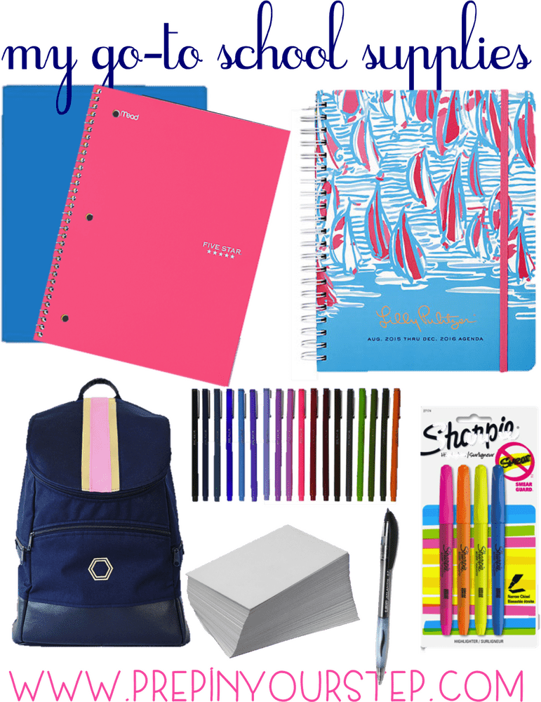 My Essential School Supply Checklist PNG