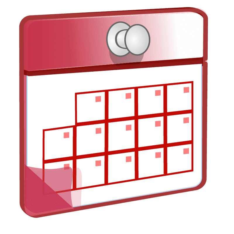 Colorful Calendar for Organized Days Ahead PNG
