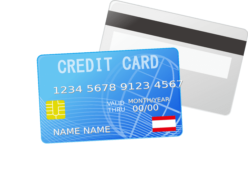 Modern Credit Card Design with Chip Feature PNG