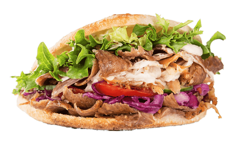 Kebab Delight Freshly Made Savory Sandwich PNG