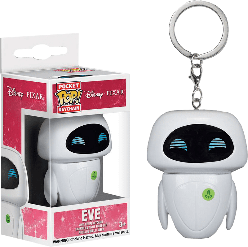 Pixar's Eve Pocket Pop Keychain PNG
