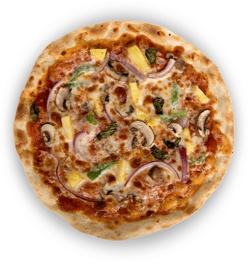 Deliciously Diverse Vegetable Pizza Delight PNG