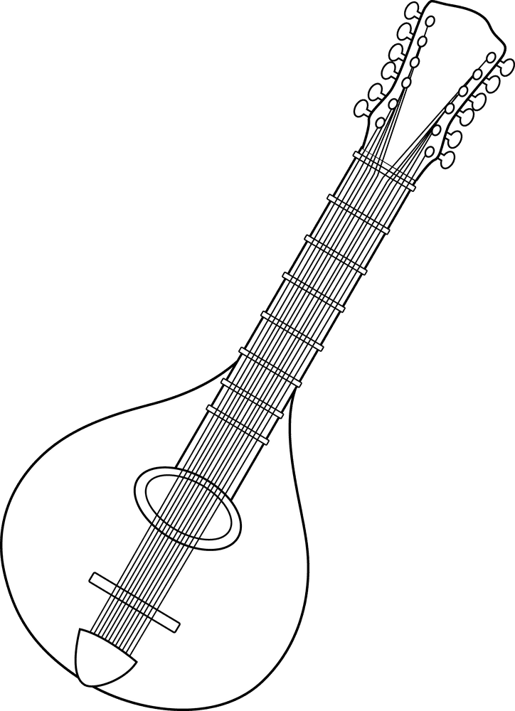 Elegant Musical Instrument of Stringed Harmony PNG