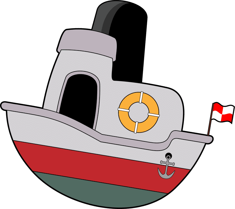 Colorful Ferry Boat Adventure PNG