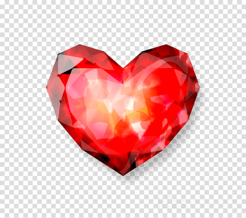 Radiant Heart of Gemstone Passion PNG