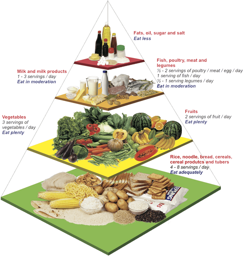 Food Pyramid A Guide to Balanced Nutrition PNG