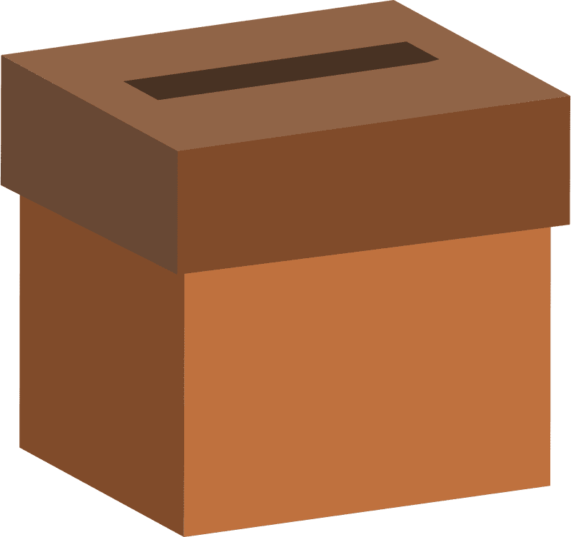 Election Ballot Submission Box Design PNG