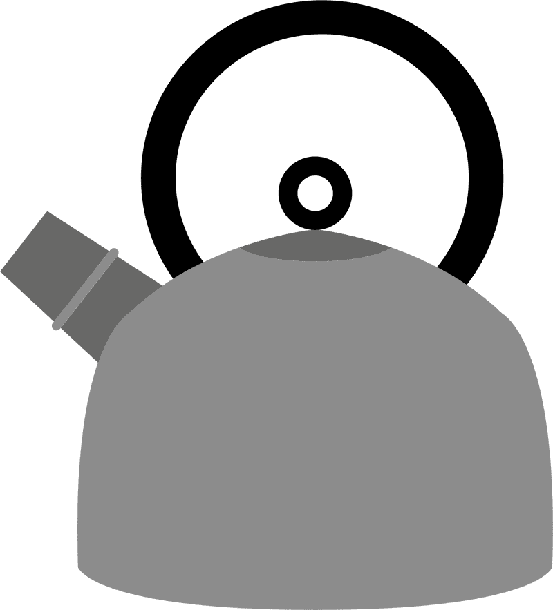 Classic Stainless Steel Teapot Cookware PNG