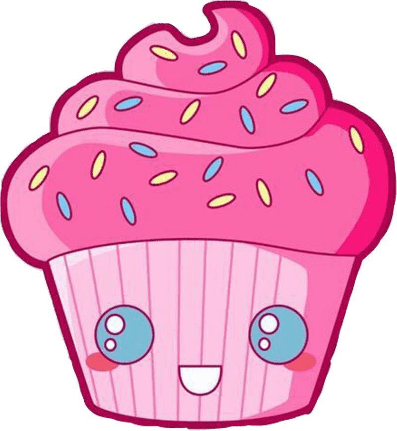 Whimsical Cupcake Stand of Sweet Delights PNG