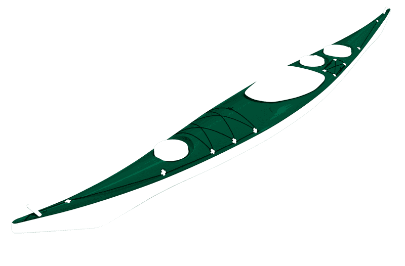 Kayak Adventure Glide Through Serene Waters PNG