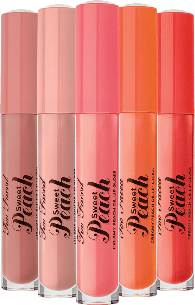 Sweet Peach Lip Oil Collection PNG
