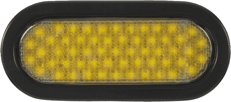 Bright Yellow LED Light Sign for Visibility PNG