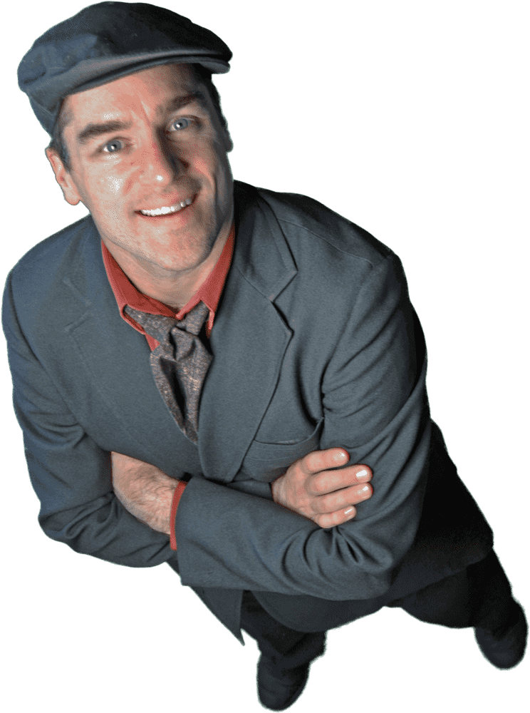 Charming Guide on a Scenic Hiking Trail PNG